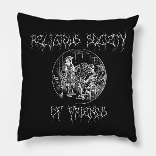 Quakers Religious Society of Friends Black Metal Pillow