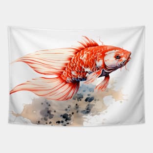Magical Koi: Perseverance and Prosperity Tapestry