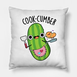 Cook-cumber Funny Cucumber Pun Pillow