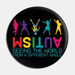 Funny Autism Awareness Seeing The World From Different Angles Pin