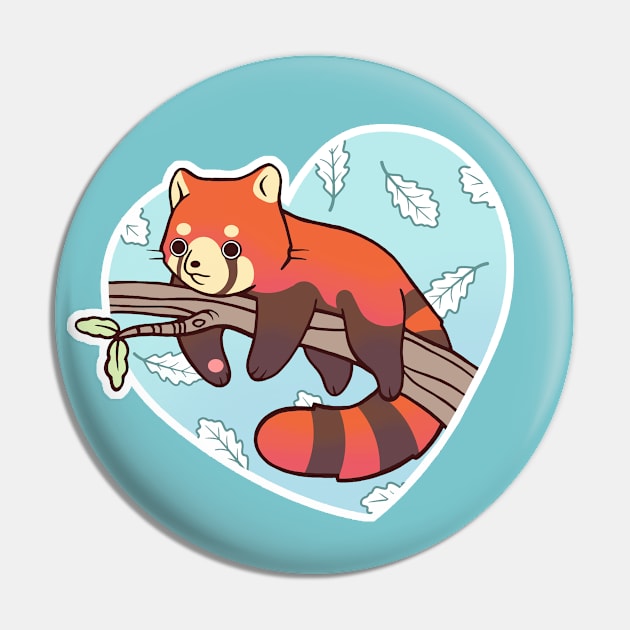 Red Panda Chill Pin by SarahJoncas