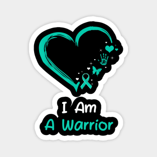 Cervical Cancer Awareness gift I am a Warrior Magnet