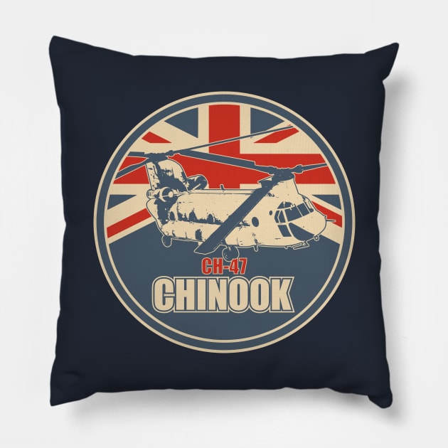 CH-47 Chinook Pillow by Tailgunnerstudios