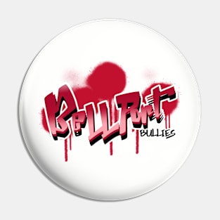 Bellport Graffiti Design (red) Pin