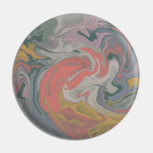 Shades of Moody and Dreamy Pastels Aesthetic Marble Pattern Pin