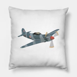 Yak-9 Soviet WW2 Fighter Aircraft Pillow