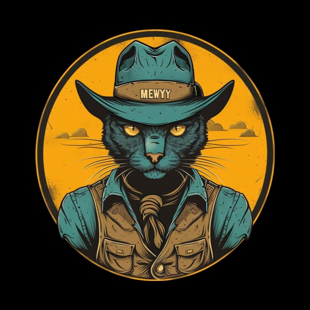 Cat Cowboy Meow-riffic Rodeo by RazonxX