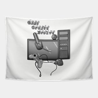 Gaming Evolved BW Tapestry