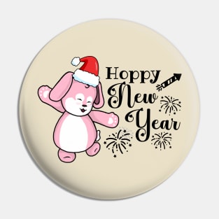 Hoppy New Year Pin