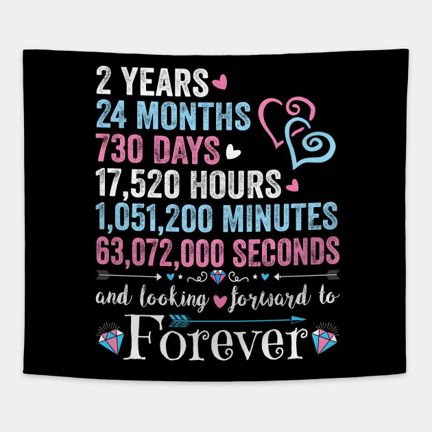 2nd Wedding Anniversary Shirt Matching Couple 2 Years Wedding