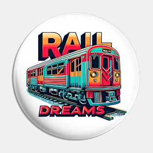 Subway Train, Rail Dreams Pin