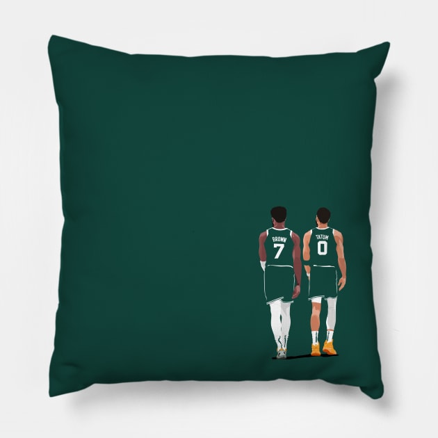 Boston Celtics Pillow by dbl_drbbl