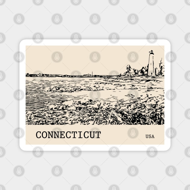 Connecticut USA Magnet by Lakeric
