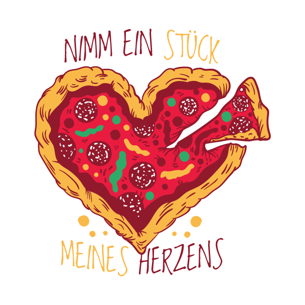 Pizza Heart Design by LR_Collections