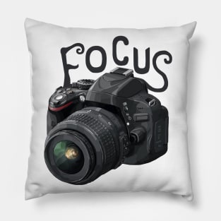 Focus Camera Motivation Pillow