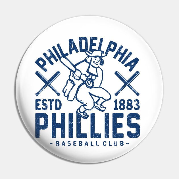 Philadelphia Phillies Retro 2 by Buck Tee Pin by Buck Tee