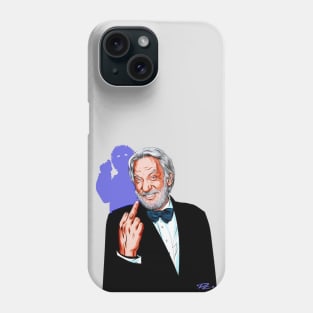 Donald Sutherland - An illustration by Paul Cemmick Phone Case