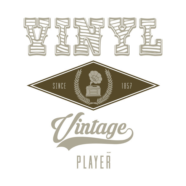 Modern Vintage Phonograph Vinyl Style by shirtontour