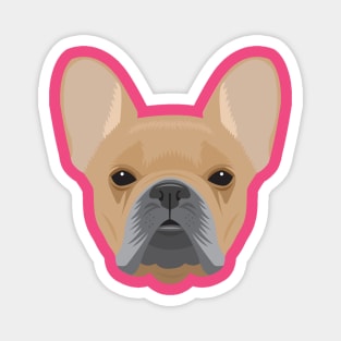 Brown French Bulldog Magnet