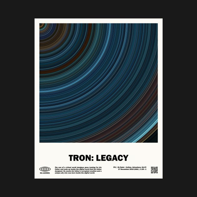 minimal_Tron: Legacy Abstract Circular Art Movie by silver-light