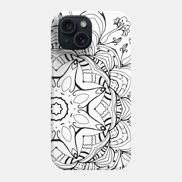 Black and white pattern Phone Case by Word and Saying