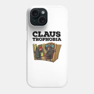 Claustrophobia Santa Claus Pun Funny Christmas Horror Gift Phone Case
