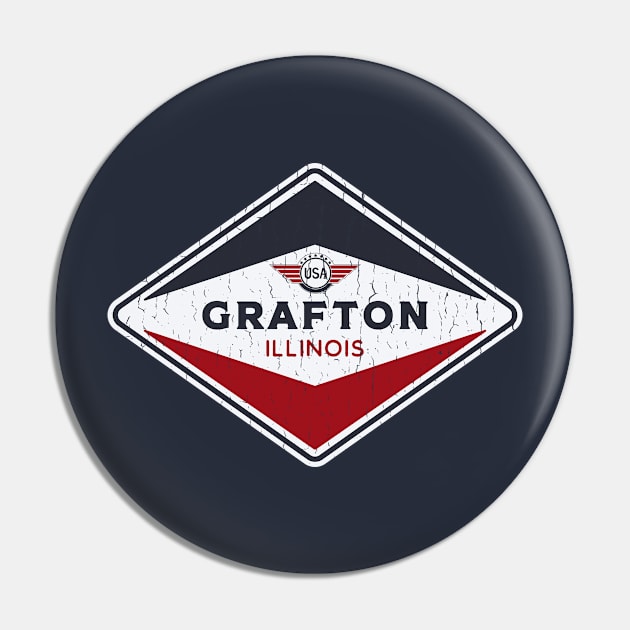 Grafton Illinois Badge Pin by dk08