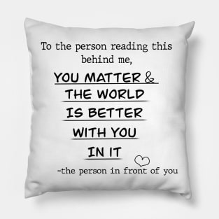 Suicide Awareness Pillow