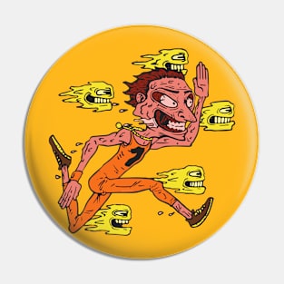 Catching Faces Pin