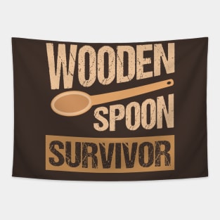 Vintage Wooden Spoon Survivor Tapestry