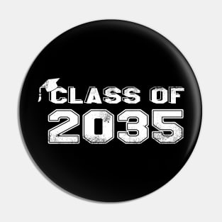 class of 2035 vintage white Pin