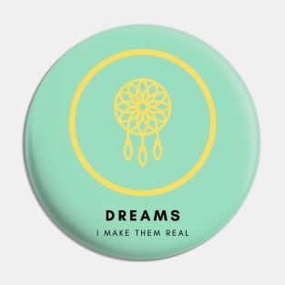 Dreamcatcher Yellow Pin