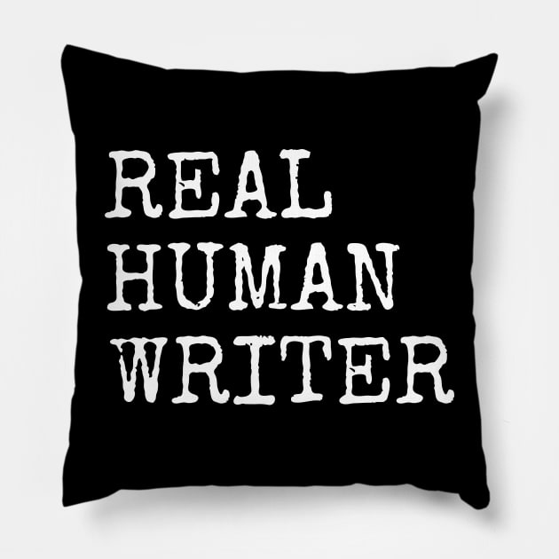 Real Human Writer - V4 Pillow by WordyBoi