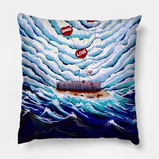 Be The Change Love Hope Refugee Crisis Immigration Aylan Kurdi Pillow