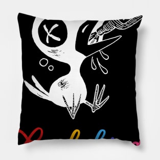 drinky crow ladybird Pillow