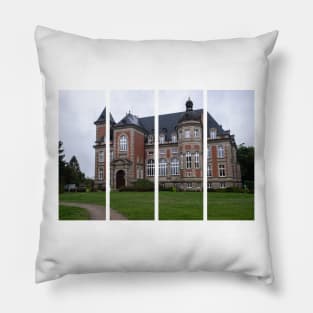 Utzschneider castle is a 20th-century castle. Between 1940 and 1944 the building was occupied by the Nazis. Rainy autumn day Pillow