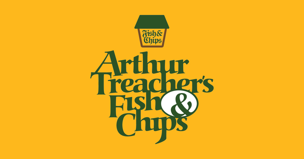 Arthur Treacher's Fish & Chips - Retro Fast Food - Sticker | TeePublic