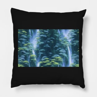 Seamless Jungle Plants Texture Patterns X Pillow