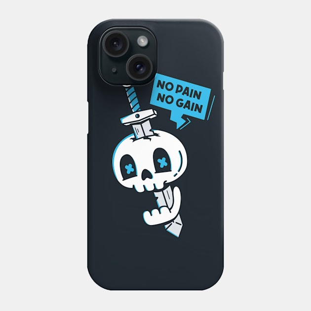 No Pain No Gain (Dark Version) Phone Case by rarpoint