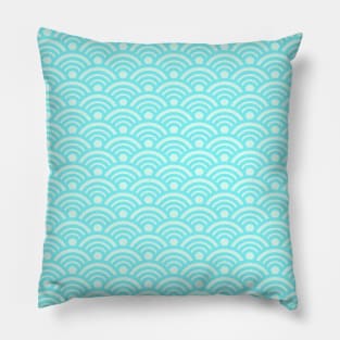 Japanese Cute Blue Pattern Pillow