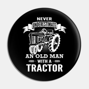 Old Man Tractor Pin