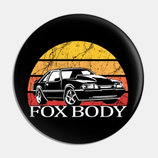 Mustang Foxbody American Fox body stang Muscle classic Car 5.0L Pin