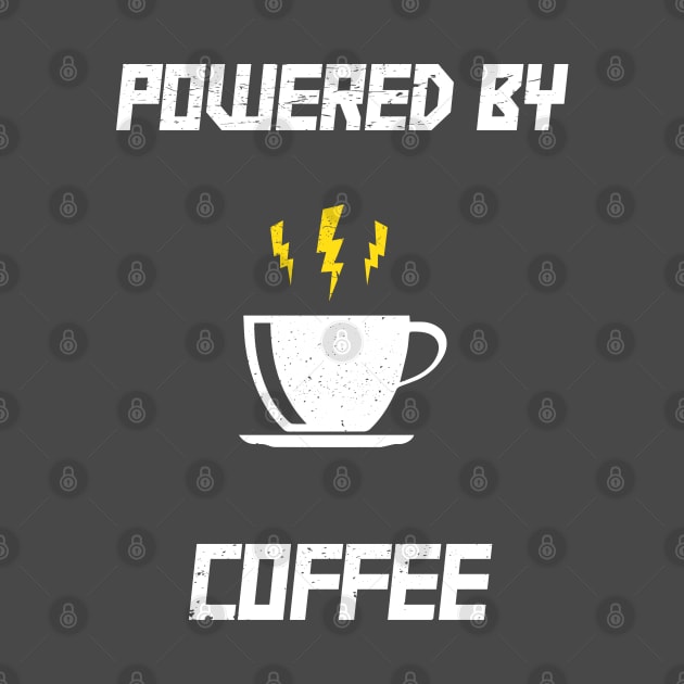 Powered by Coffee / Caffeine by alltheprints