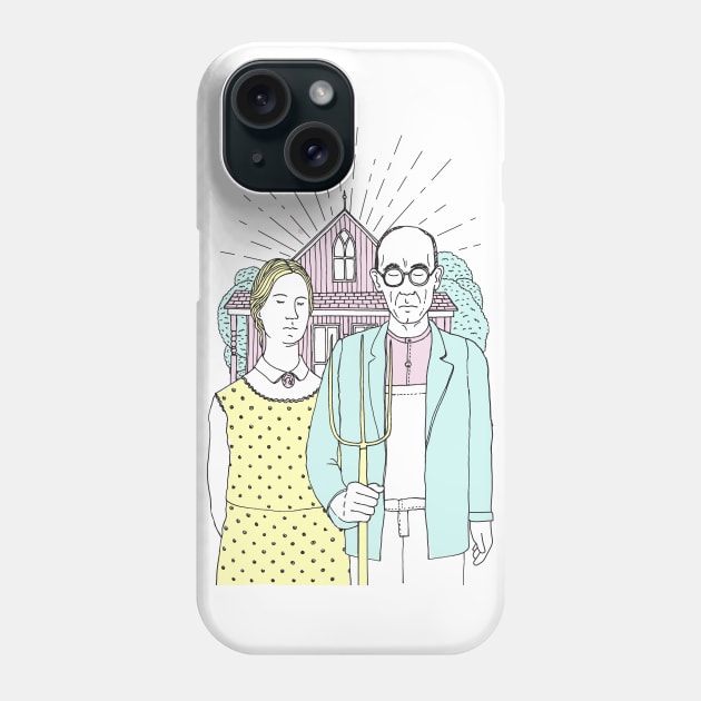 American Gothic Phone Case by astronaut