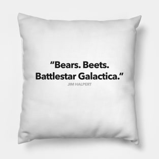 Bears Beets Battlestar Galactica Pillow