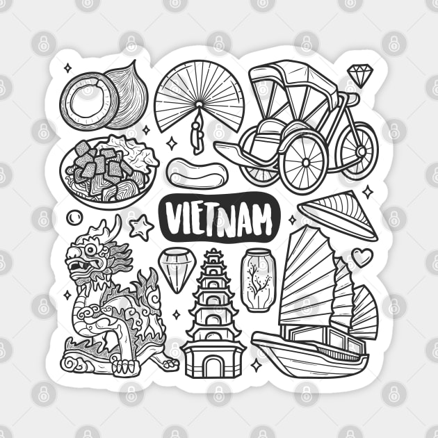 Vietnam Magnet by Mako Design 