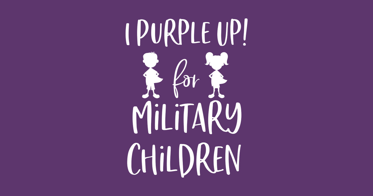 I Purple Up For Military Children Purple Up The Military Children T