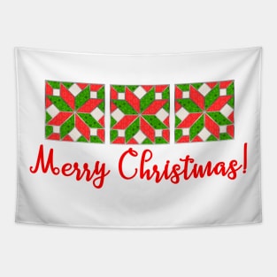 Christmas Quilt Pattern Design Tapestry