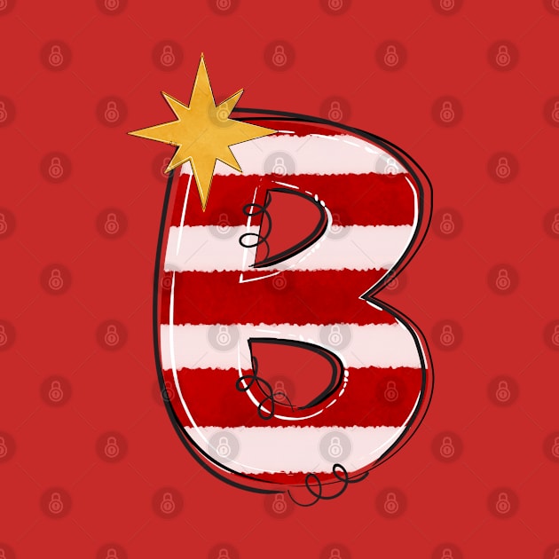 Letter B (Christmas Alphabet) by Pop Cult Store