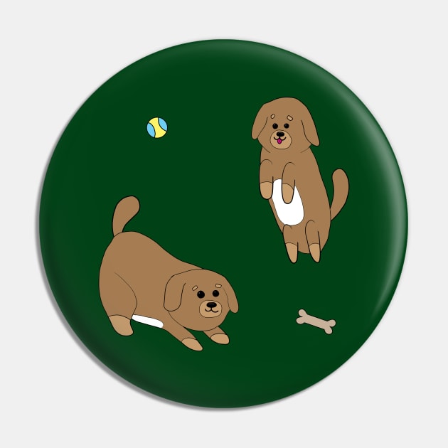 Playful Puppies Pin by alisadesigns